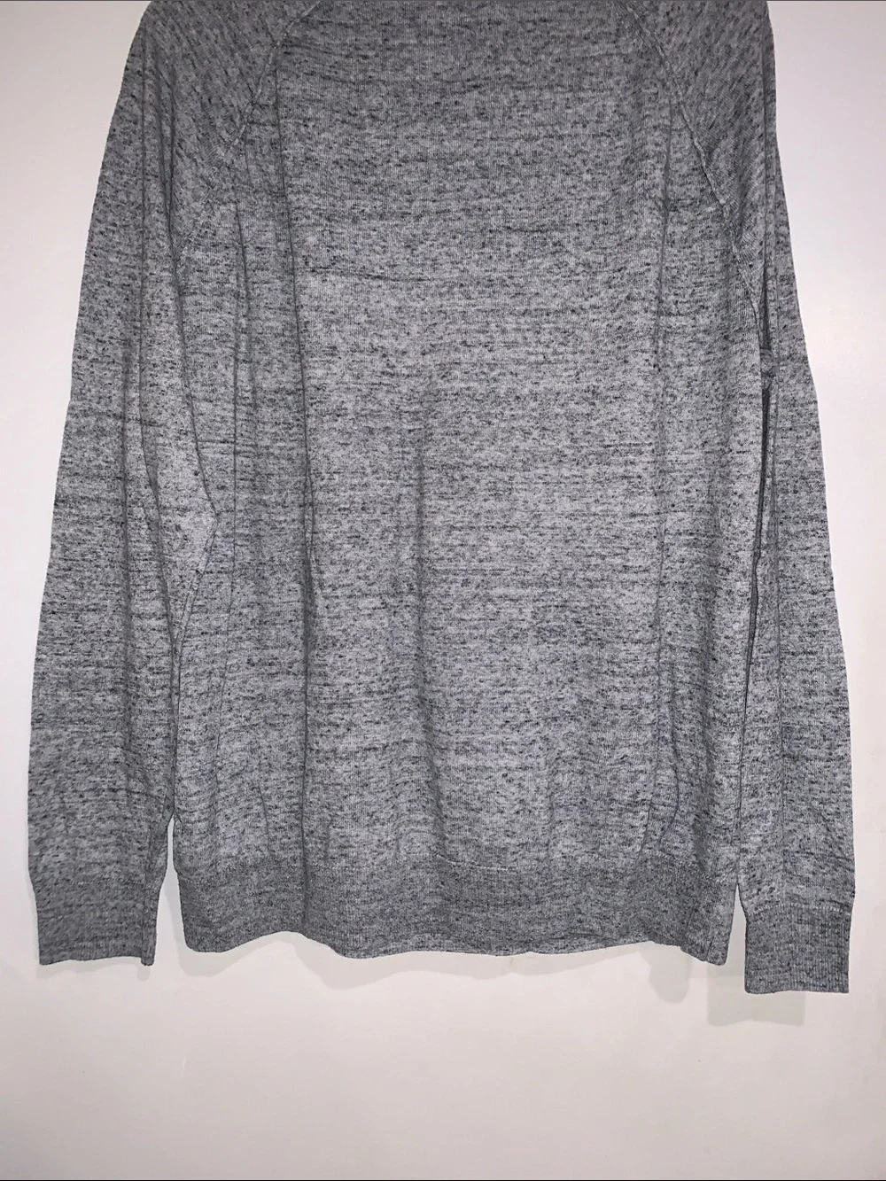 Old Navy Men's Heather Gray Long-Sleeve Crewneck Sweater